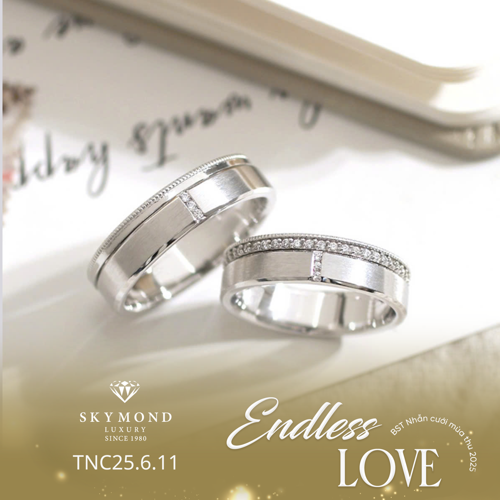 QUÀ TẶNG 20/10: NHẪN KỶ NIỆM CƯỚI PLATINUM – LỜI TRI ÂN VĨNH CỬU CỦA PHÁI MẠNH