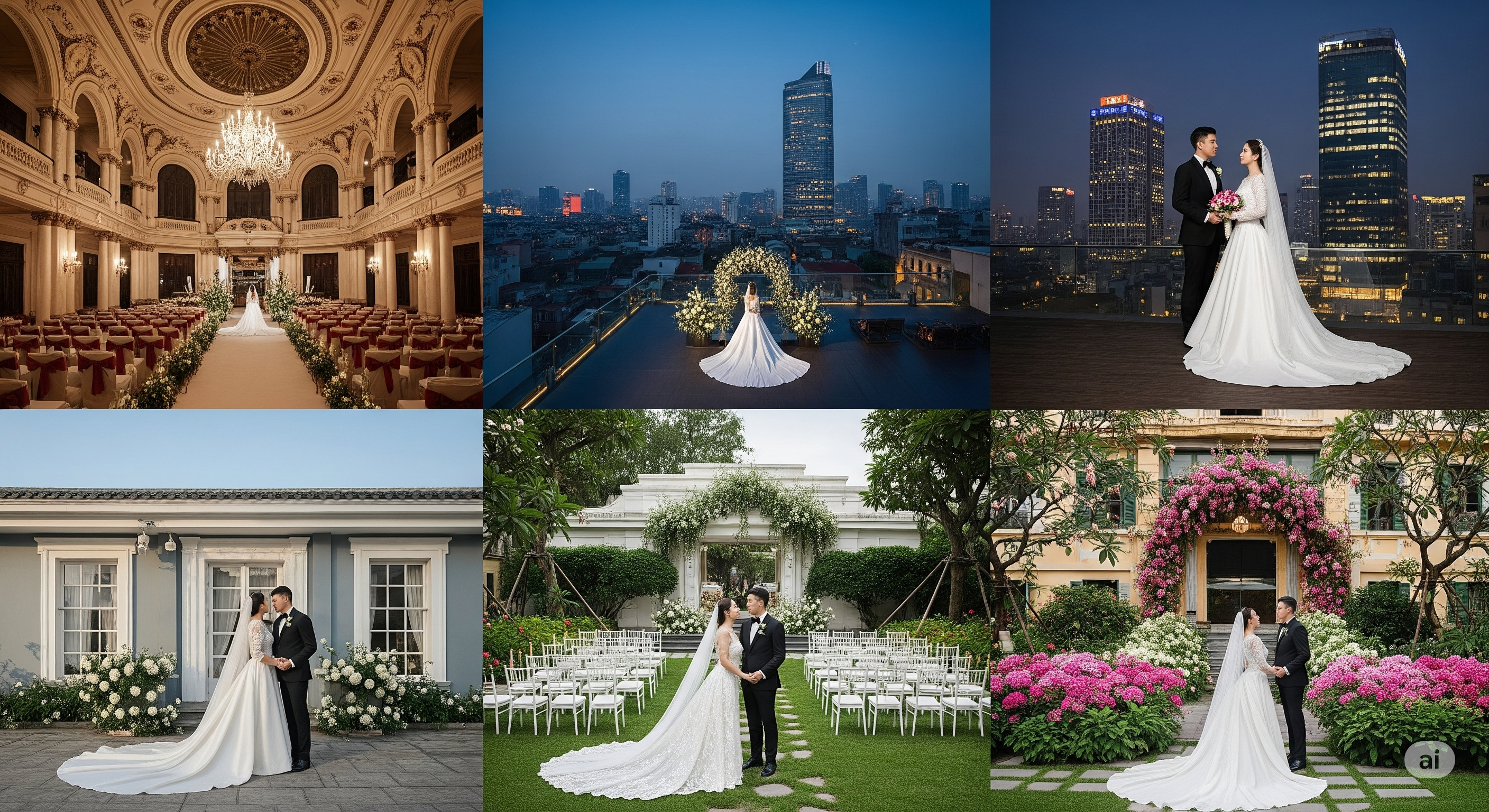 Top 5 địa điểm tổ chức tiệc cưới đẹp như mơ tại Hà Nội