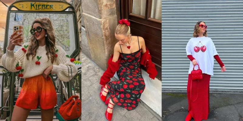 Họa tiết cherry: Nét chấm phá ngọt ngào