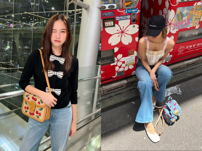 Họa tiết cherry: Nét chấm phá ngọt ngào cho những bản phối sang thu. Ảnh 6