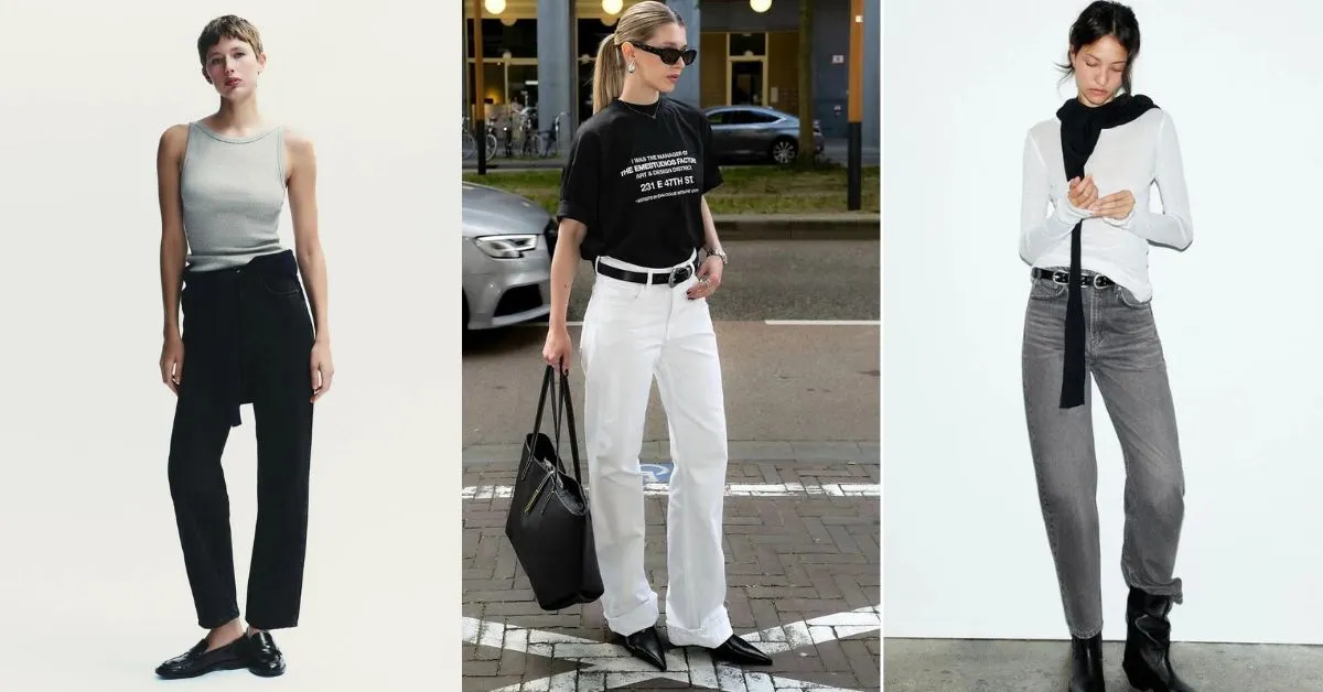 7 gợi ý phối giày cùng quần mom jeans cổ điển