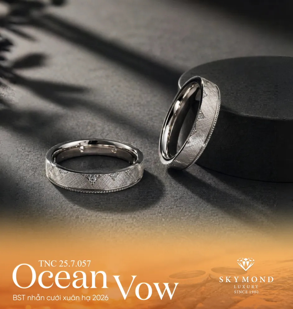 Ocean Vow và làn sóng "Eco-Luxury": Khi trang sức Platin thống trị sàn diễn thời trang cưới toàn cầu