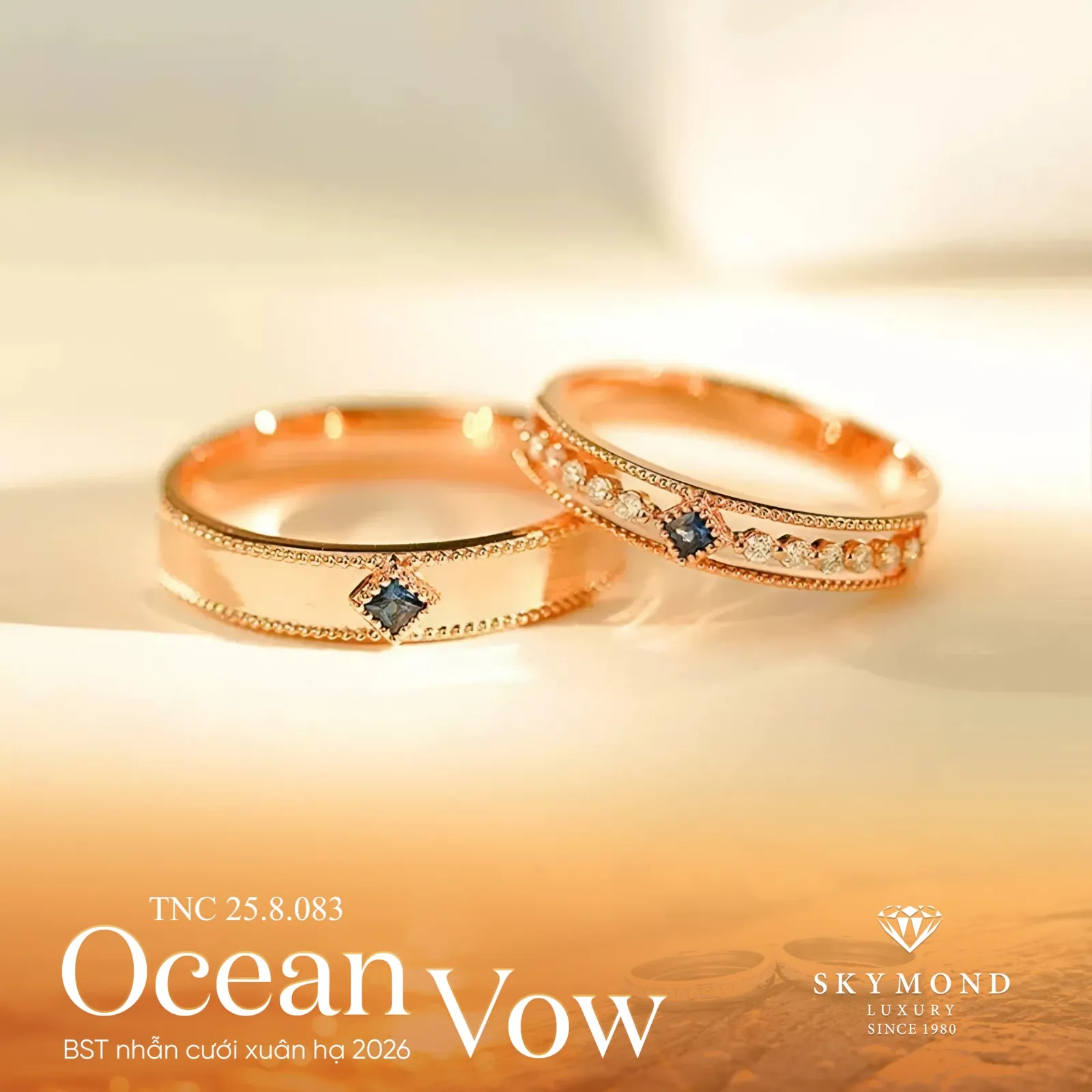 Bật mí nguồn cảm hứng BST Nhẫn cưới Ocean Vow